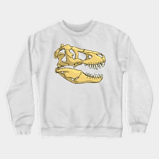 T-rex Skull Illustration Crewneck Sweatshirt